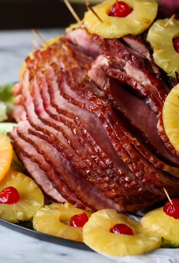 Hill's Pineapple Baked Smoked Spiral Ham - Hill Meat